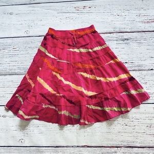 Vibrant Pink Tie-Dye Skirt
